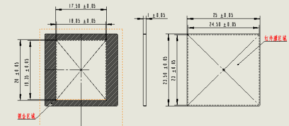 long wave or medium wave germanium windows